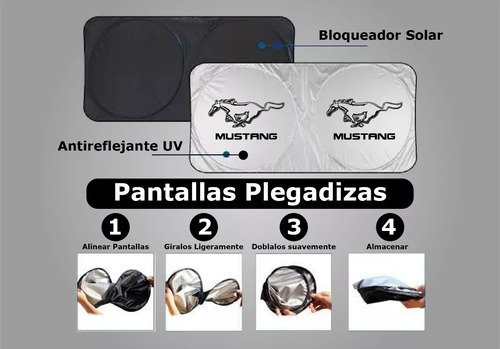 Protector Parabrisas Cubresol Parasol Ford Mustang 2015-2020 Foto 4