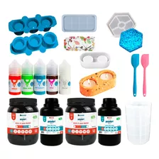 Gessonart Kit 2,6 Kg + Pigmentos, Moldes E Acessórios