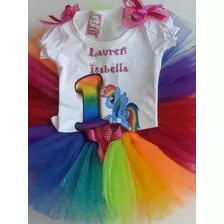 Vestido Niña Tutu Personalizado Paw Patrol Masha Oso Y Pony