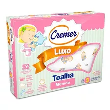 Cremer Luxo Toalha Infantil Estampada Menina C/3