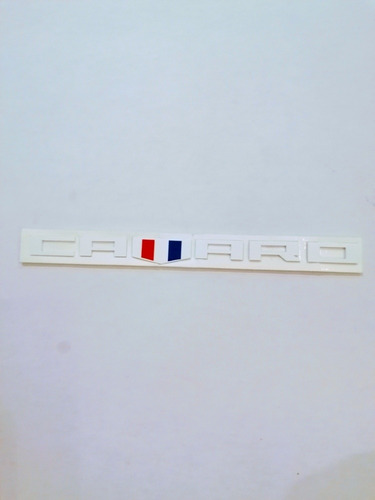 Emblema Letra Chevrolet Camaro Con Bandera Color Blanco Foto 2