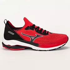 Tênis Mizuno Wave Zest Color Vermelho/preto - Adulto 42 Br