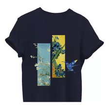 Playera Artista Pintor Van Gogh Pinturas Almendro Noche Estr