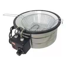 Fritadeira Elétrica 3,5 Litros Redonda Esmaltada Tacho 220v