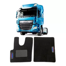 Tapete Carpete Daf Xf 480 6x2 Preto 2 Pçs