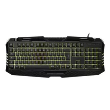 Teclado Pc Qwerty Gamer Snakebyte Iluminado Español Usb Led