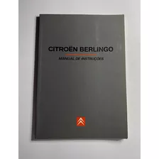 Manual De Instruções Do Citroen Berlingo 1997 - Frete Grátis