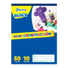 Block Carta Norma Papel Construccion 50 Hojas