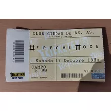 Entrada Depeche Mode De Colección Club Ciudad