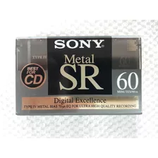 Fita Cassete Sony Sr-60 Min Type Iv Metal Virgem E Lacrada