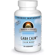 Source Naturals - Gaba Calma, 30 Tabletas Sublingual