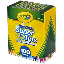 Marcadores Crayola Supertips De 100 Unidades