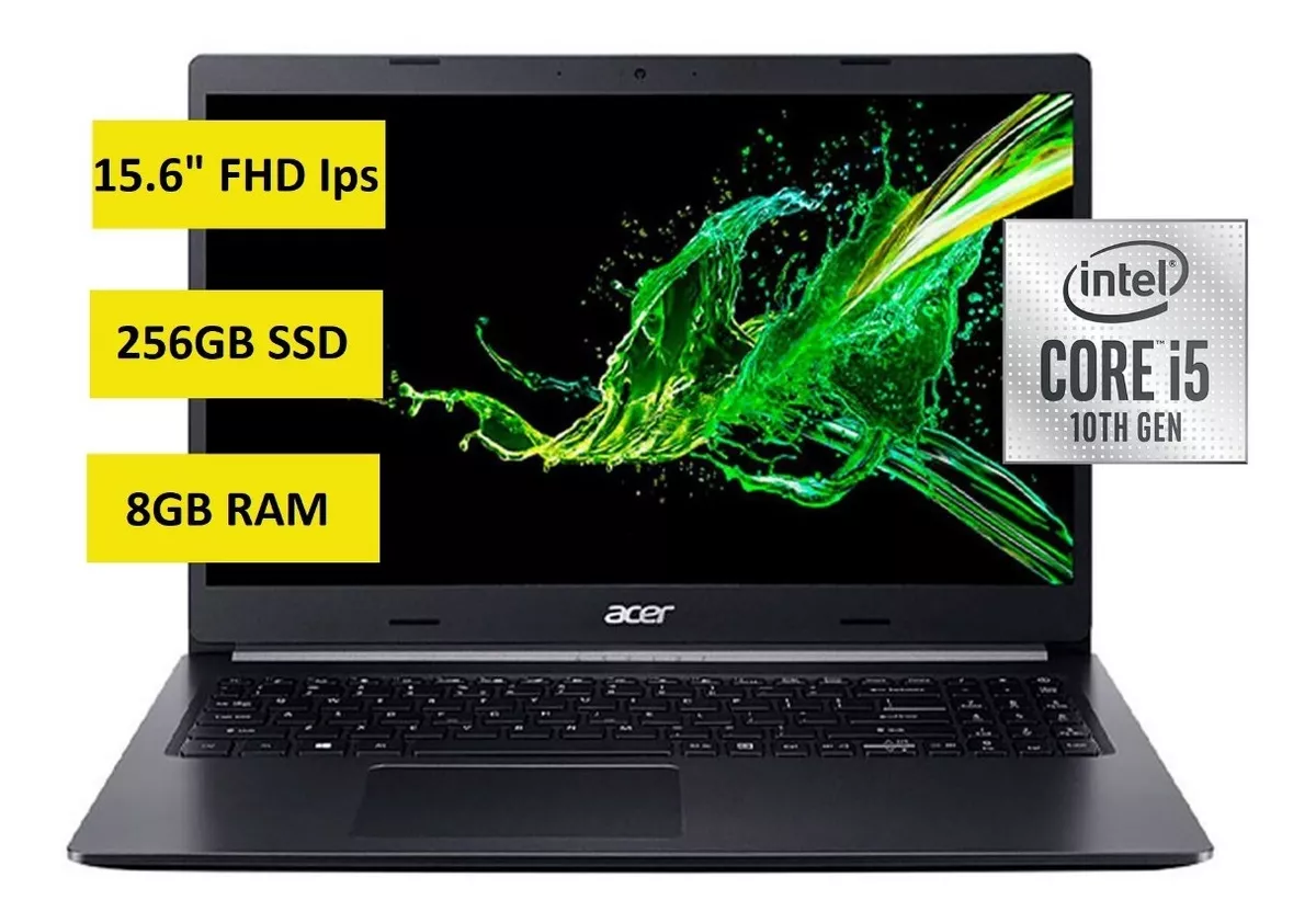 Laptop Acer Aspire 5 15.6 Fhd, I5-10210u, Ram 8gb, Ssd 256gb