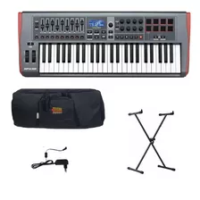 Kit Luxo Teclado Controlador Impulse 49 Usb Midi Novation