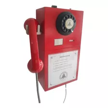 Telefone Antigo Orelhão Decorativo (não Funcional) 