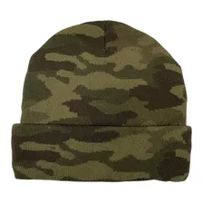 Gorro Camuflaje De Lana Adulto Mujer Hombre Con Doblez 