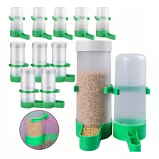 Bebederos Separadores Para Pájaros Dispensador Agua 10pzs