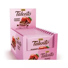 Chocolate Talento Recheado Morango 12un 90g Garoto