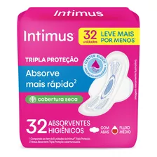 Absorvente Tripla Proteção Seca Com Abas 32 Unidades Intimus