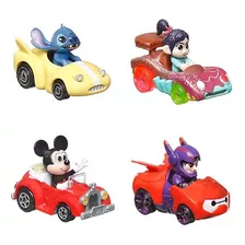 Pack Com 4 Miniaturas Disney Racers Verse Hot Wheels 1/64