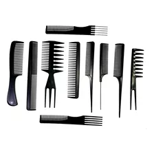 Peines Set Completo Cabello 10 Piezas Peluquerías, Barberías