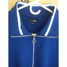 Chaqueta Azul Con Su Camiseta. Talla S. Usada.