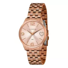 Relogio De Pulso Feminino Lince Rose Gold Lrr4717l R2rx