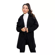 Sobretudo Casado Pelo Sherpa Teddy Feminino Elegante Feminin