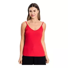 Blusa Feminina Canelada Botões E Alça Rovitex