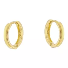 Brinco Masculino Argolas Pequenas 12mm Joia Folheada B19 Cor Dourado