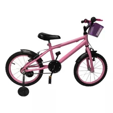 Bicicleta Aro 16 Feminina Rosa