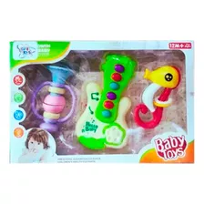 Kit Musical C/ Som E Luz Brinquedo Infantil - Cute Toys