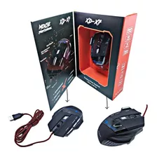 04 Mouse C/ Fio Gamer X7 3200 Dpi Led Óptico Usb Pc Jogo