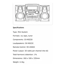 Sistema Audio Digital Aiwa Cd Cassette Bass Ve Fotos Descrip