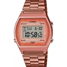 Relógio Casio Vintage Dourado Rose Gliter B650wc5df