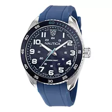 Nautica Relógio Masculino Napkbs222 Key Biscane Cinza/azul/