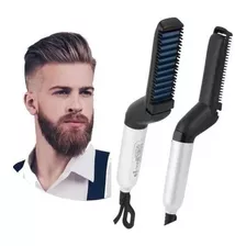 Prancha Pente Modelador Alisador Masculino Barba Cabelos 