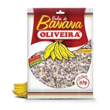 Bala De Banana Oliveira Açúcar 500g Macia Atacado