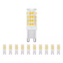 Kit 10 Lâmpada Led Halopin Bipino G9 5w 3000/6000k Luz Bf/bq