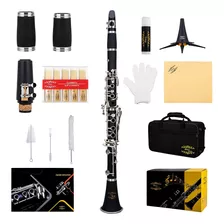 Glory Gly-pbk Clarinete Bb Profesional De Ebonita Con 10 Len