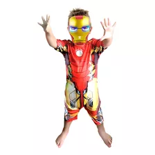 Fantasia Infantil Homem De Ferro Com Mascara Led + Frete!!