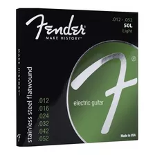 Encordado Guitarra Eléctrica Fender 50l .012 - .052 Flat