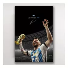 Poster Lionel Messi Celebracion 48x33cm Cr7 Copa Mundial Lm5