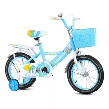 Bicicleta Infantil Con Rueditas Rodado 16 + Canasto Armada