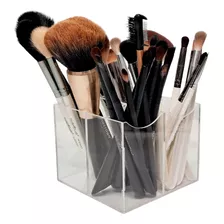 Porta Organizador De Pinceis De Maquiagem Lapis Em Acrilico