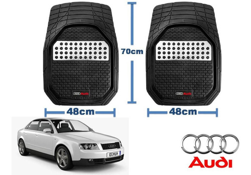 Tapetes 4 Piezas Charola 3d Logo Audi A4 R4 S4 1996 A 2004 Foto 2