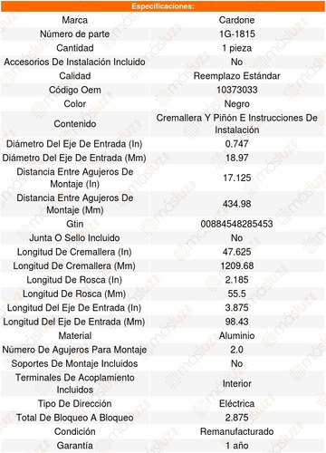 Cremallera Direccion Electroasistida Pontiac G4 2005 Al 2006 Foto 5