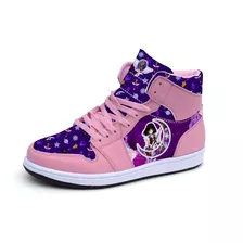 Tenis Morado Sailor Saturn Sailor Moon Anime Bota Hi Top