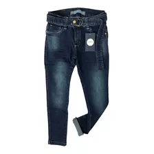 Calça Jeans Cigarrete Feminina Infantil Meninas Tam 4 Ao 16