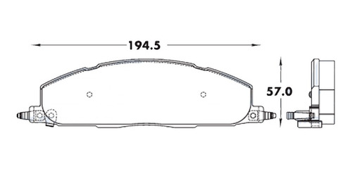 Balatas Traseras Dodge Ram 1500 2011-2014 2500 2009-2010 Foto 2